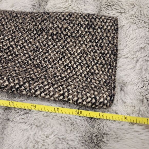 J Jill Sweater cardigan coat, fleece lined collar, Large petite - Picture 8 of 10